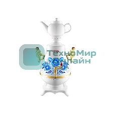 Самовар Centek CT-0092 A (белый+рисунок+золото), 4.0л, 2300 Вт, поддерж.t + LED индикатор