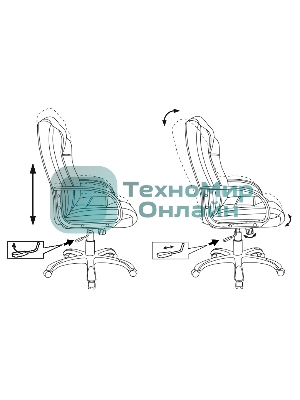 Кресло Бюрократ CH-839/BLACK черный, экокожа