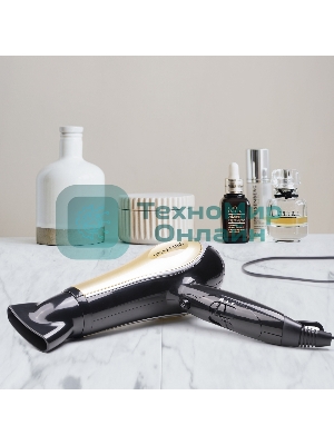 Фен Galaxy GL 4316 черный/золотистый, 2200 Вт