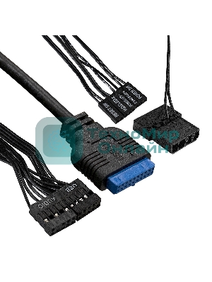 Компьютерный корпус Minitower ExeGate mEVO-7807-NPX600 (mATX, БП 600NPX 12см, 1хUSB+1хUSB 3.0, черный 1x12см с RGb подсветкой)