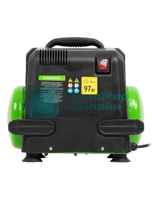 Компрессор воздушный безмаслянный Сибртех BL 1100/6 1100Вт, ресивер 6 л, 180 л/мин