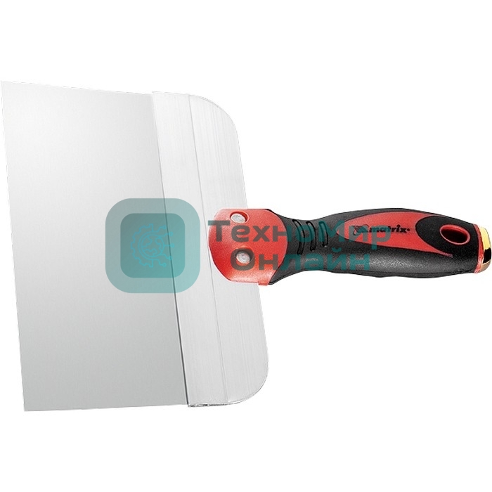 Шпатель Matrix фасадный из нержавеющей стали, 300 мм, двухкомпонентная рукоятка, широкое полотно