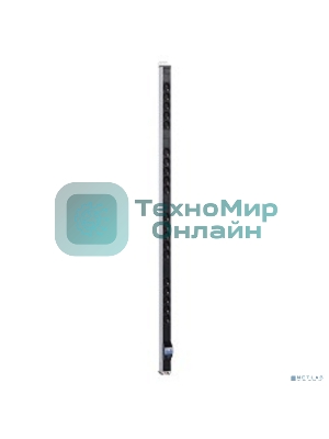 Вертикальный блок розеток Rem-16 с авт. 16А, 20 Shuko, 16A, алюм., 33-48U, колодка