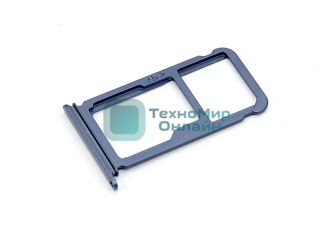 Лоток для SIM-карты Huawei P10 Plus синий