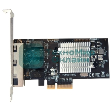 Сетевая карта SUNRICH TECHNOLOGY N-1060 1G Quad Port RJ45 PCIE Ethernet Adapter with Broadcom BCM5719 chipset