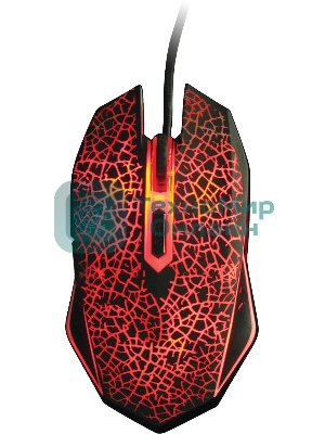 Мышь проводная Qumo Solaris M10 + коврик, проводная, оптическая, 800/1200/1600/2200 dpi