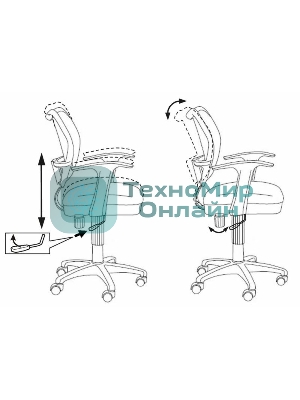 Кресло Бюрократ CH-W797/SD/TW-18 салатовый, сетка/ткань, 120 кг, механизм качания