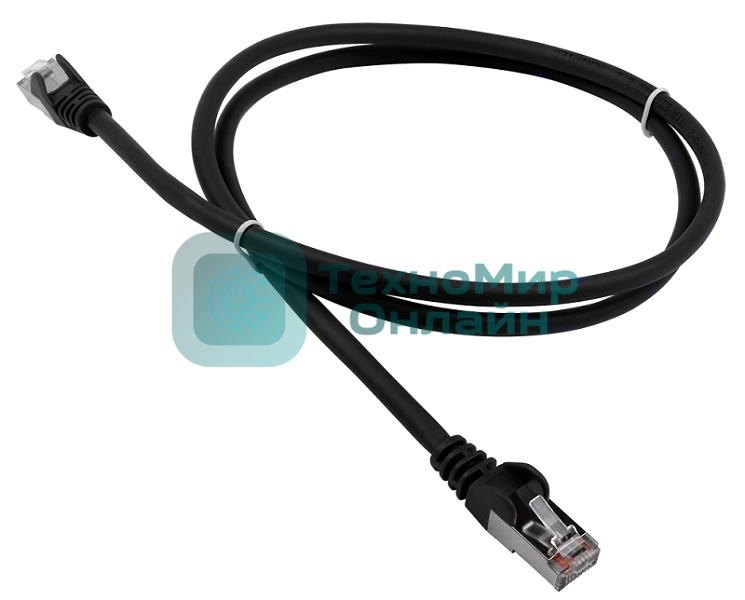 Патч-корд LANMASTER LSZH FTP cat.5e, 3.0 м, черный