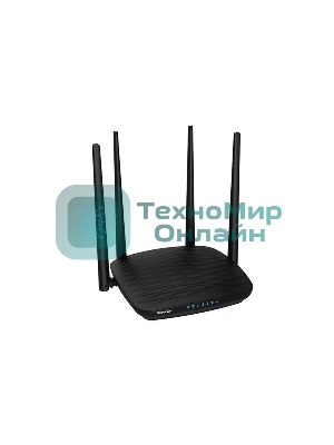 Маршрутизатор Tenda AC5 1200Mbps 11AC wave2Router, MU-MIMO,1Ghz CPU，4X5dbi Antennas, 1X100Mbps WAN, 3x100Mbps LAN,WiFi On/Off Switch,Universal Rep