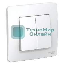 Выключатель 2-кл. СП Blanca (сх.5) 10А 250 В белый SchE BLNVS010501