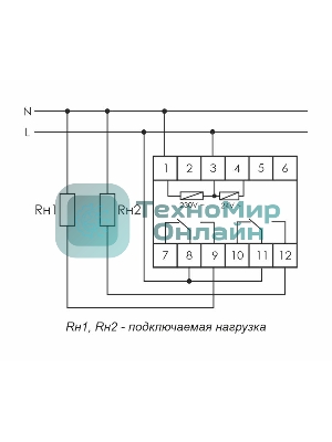 Реле времени PCU-510 (многофункц. 230В 2х8А 2перекл. IP20 монтаж на DIN-рейке) F&F EA02.001.009