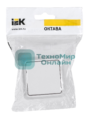Выключатель IEK EVO10-K01-10-DC ВС20-1-0-ОБ 1кл 10А откр.уст. ОКТАВА (белый)