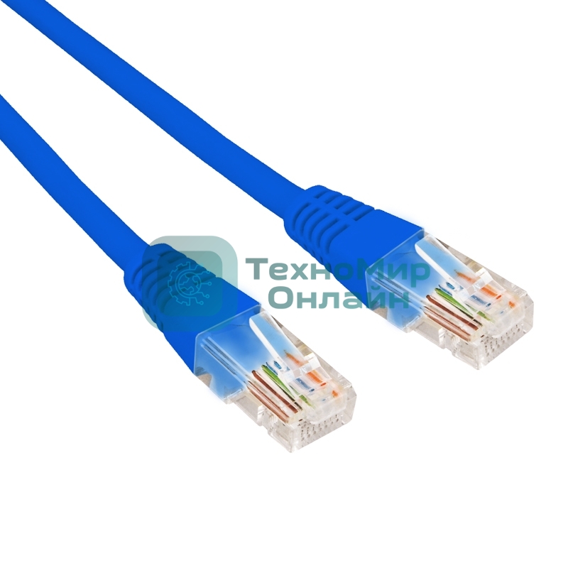 Патч-корд U/UTP Rexant cat.5e, RJ45-RJ45, 26AWG, ZH нг(А)-HF, синий, 3 м