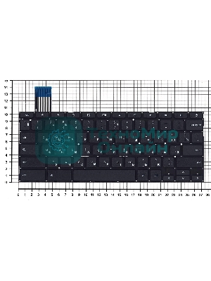 Клавиатура для ноутбука Asus Chromebook C201 черная