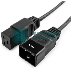 Шнур питания NTSS NTSS-PC19202 C19-C20 проводник.:3x1.5мм2 3м 220/250В 16А черный