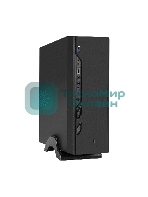 Компьютерный корпус Desktop ExeGate MI-208U2-M300 (mini-ITX/mATX, БП M300 с вент. 8см, 1хUSB+2хUSB 3.0, аудио, черный)