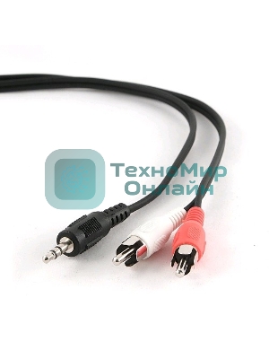 Кабель аудио Gembird/Cablexpert Jack3.5/2xRCA, 2.5м