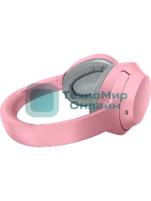 Гарнитура беспроводная Razer Opus X, Quartz, Bluetooth 5.0, ANC, до 40 часов, розовый