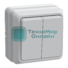 Выключатель IEK EVO20-K01-10-DC ВС20-2-0-ОБ 2кл 10А откр.уст. ОКТАВА (белый)