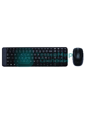 Комплект клавиатура+мышь Logitech MK220 беспроводной, USB, 1000 DPI, чёрный