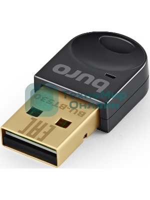 Адаптер USB Buro Bluetooth 5.3+EDR class 1.5 20м черный