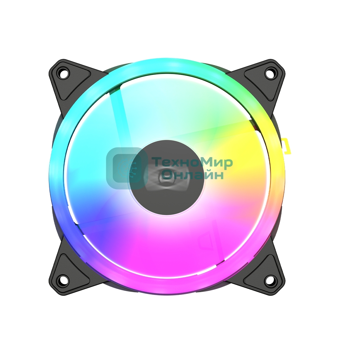 Вентилятор для корпуса PCCooler F3 T120 ARGb черный, 120 мм, 1800 об/мин, 21.6 дБ, 4 pin