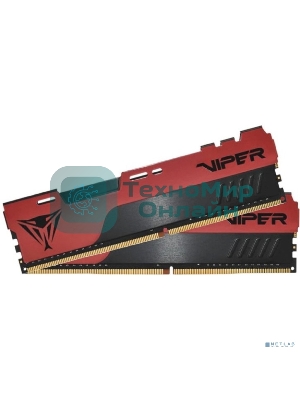 Оперативная память Patriot Viper Elite II, DDR4, 32GB (2x16 GB), 3200 MHz, CL18, DIMM, радиатор, красный, черный