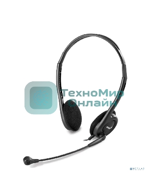 Гарнитура Genius HS-200C чёрный, проводная, 2 x mini jack 3.5 мм, подвижный микрофон