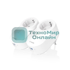 Сетевой адаптер Tenda PH6 набор 2хPowerLine адаптеров AV1000 с проходной Евро розеткой