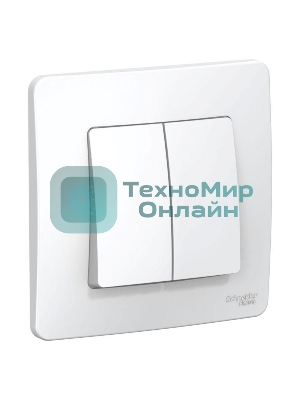 Выключатель 2-кл. СП Blanca (сх.5) 6А 250 В белый SchE BLNVS006501